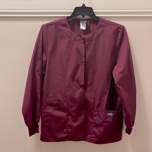 Women’s Cherokee Workwear Snap Front Scrub Jacket Labcoat